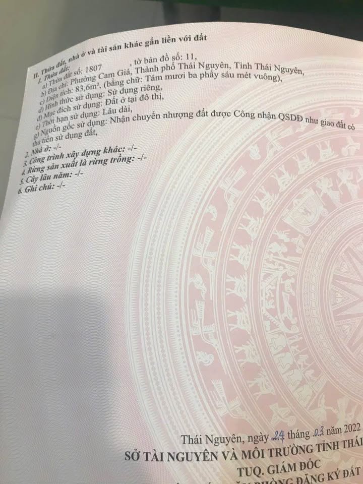 Đất nền phường Gia Sàng 83m² giá 700 triệu - Vị trí trung tâm tiện ích đầy đủ!