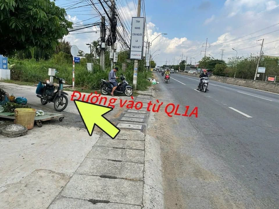 Đất thổ cư 417.6m² Nhựt Chánh, Bến Lức giá 2.3 tỷ - Đầu tư sinh lời ngay!