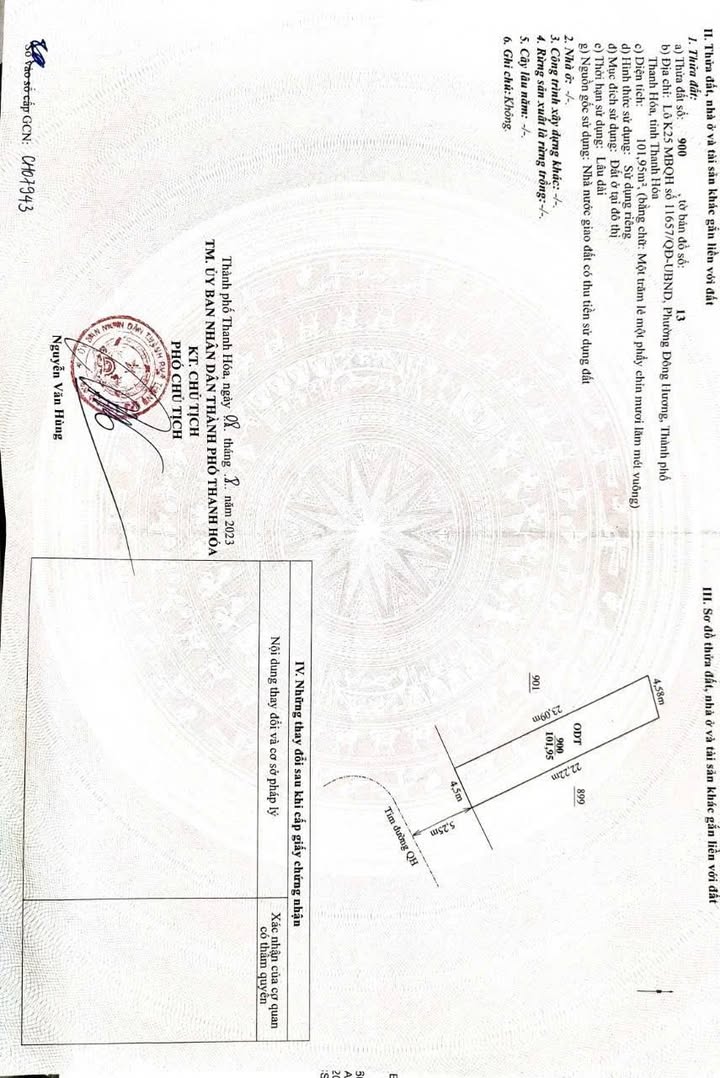 Đất nền phường Đông Hương Thanh Hóa 101,95m² giá 5 tỷ - Nằm giữa 2 công viên lớn!