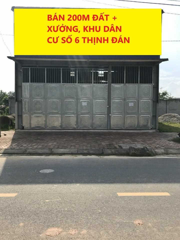 Đất và xưởng 200m² KDC 6 Thịnh Đán, Thái Nguyên - Giá chỉ 7x tỷ VND!