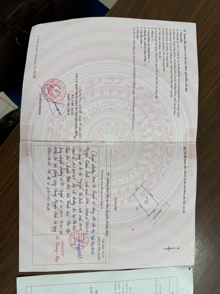 Đất nền Hoằng Hóa 207m² giá thỏa thuận - Bên cạnh trường học và ủy ban