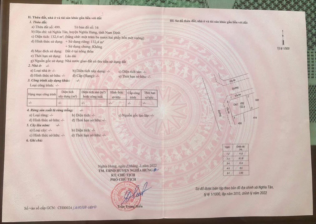 Đất nền Nghĩa Tân 132m² giá 2 tỷ - Lô góc 2 mặt đường siêu đẹp!