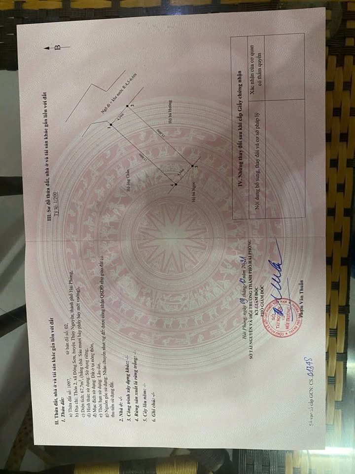 Đất nền phường Lưu Kiếm, Thủy Nguyên 67.7m² giá 1 tỷ - Không lo phong thủy xấu!