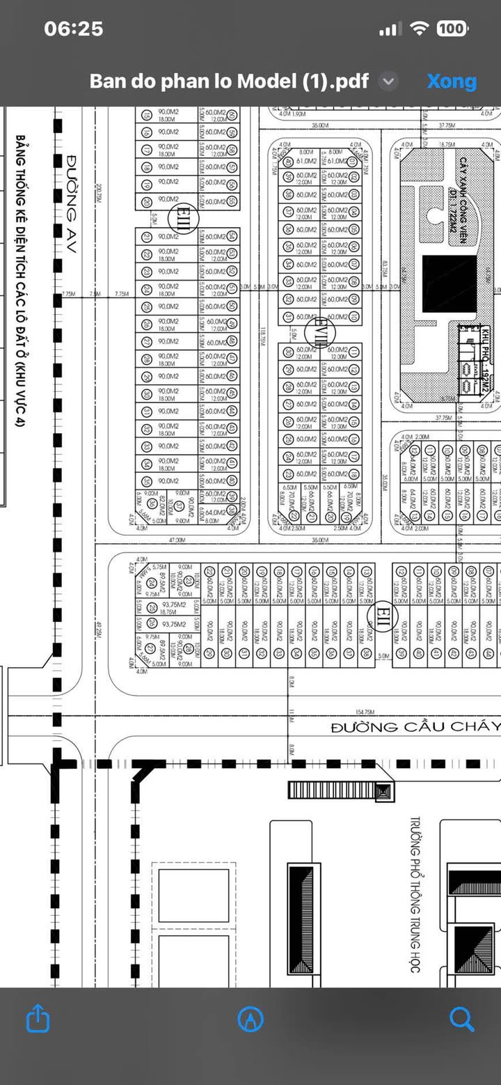 Đất tái định cư P12 Vũng Tàu 90m² giá 3 tỷ - Đẹp, chính chủ, hướng Đông