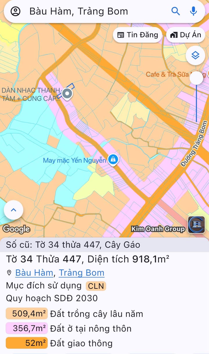 Đất thổ cư Cây Gáo, Trảng Bom 1000m² giá 2.4 tỷ - Vị trí đẹp, thuận lợi xây nhà vườn!