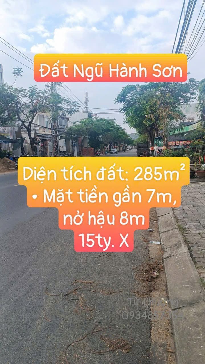 Đất mặt tiền Nguyễn Duy Trinh, Ngũ Hành Sơn, 285m² giá 15 tỷ - Đầu tư sinh lời ngay!