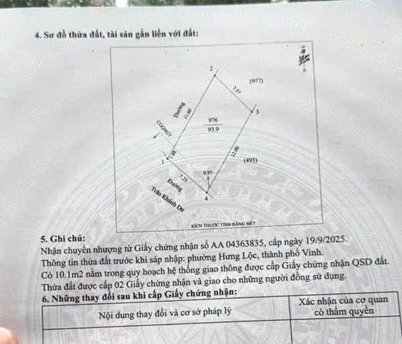 Đất Hưng Lộc 93.9m² giá 4 tỷ - Đầu tư tương lai cực tốt!