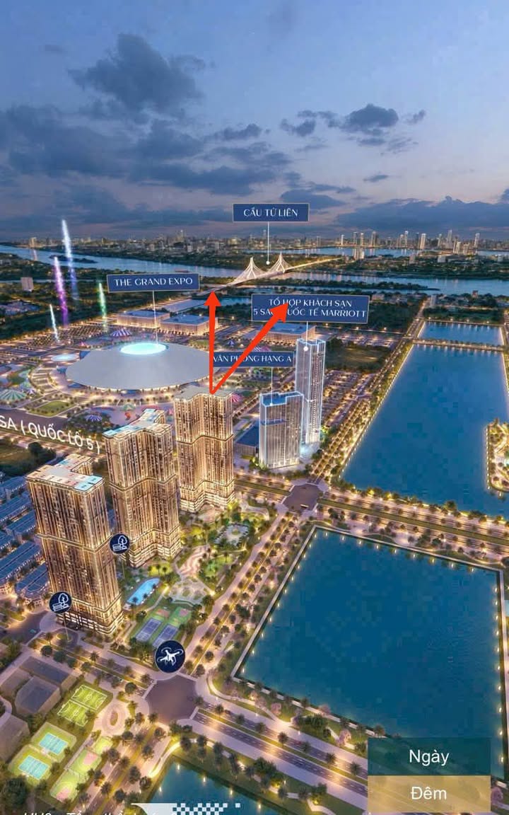 Căn hộ 2PN The Cosmopolitan - Đông Anh 69m² giá 7.6 tỷ - View triển lãm đẹp!