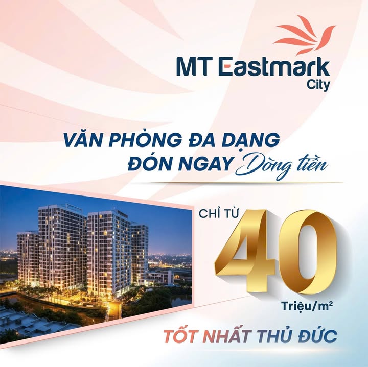 Căn hộ MT Eastmark City Thủ Đức 60m² giá từ 2.9 tỷ - Đầu tư sinh lời ngay!