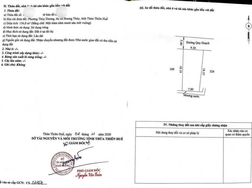 Đất kiệt ô tô Khúc Thừa Dụ, Hương Thủy 156m² giá 3.05 tỷ - Đầu tư sinh lời ngay!