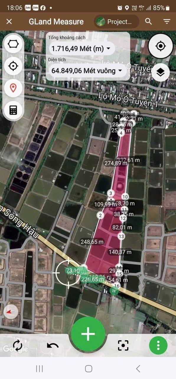 Đất nền mặt tiền Nam Sông Hậu, 70.000m² - Cơ hội đầu tư hấp dẫn!