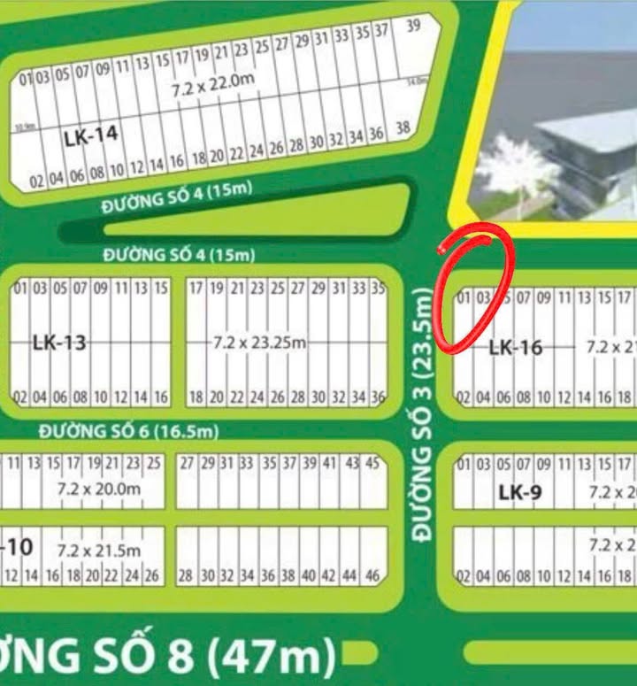 Đất nền lô góc Khu Đồng Tâm Green City, Tân An 151m² giá 6 tỷ - Đầu tư sinh lời lý tưởng!