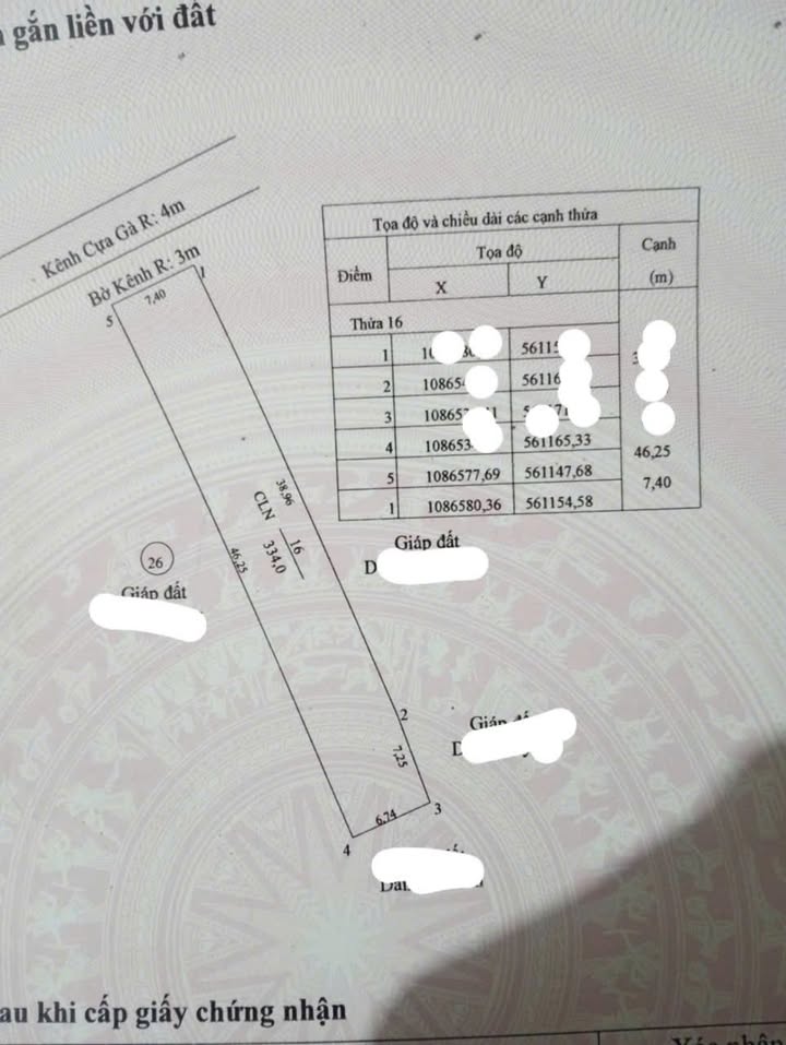 Đất nền bán gấp khu phố 4, Thị trấn Thứ Ba, 340m² giá 420 triệu - Đầu tư sinh lời ngay!