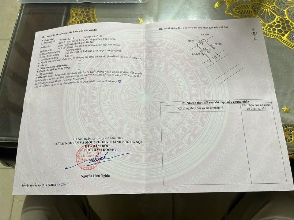 Đất dự án Yên Nghĩa Hà Đông 48.1m² giá 13.3 tỷ - Khu vực phát triển sôi động!