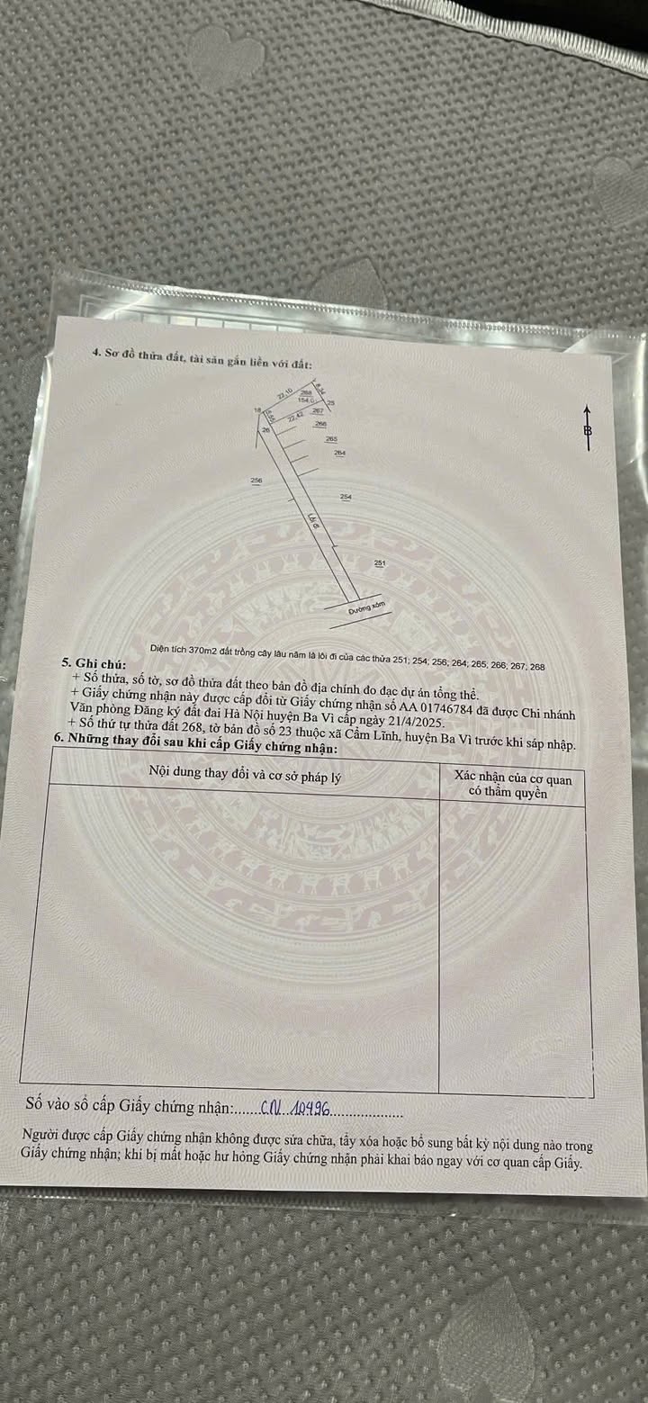 Đất thổ cư Tân Thành, Ba Vì 154m² giá 900 triệu - Sổ đỏ chính chủ