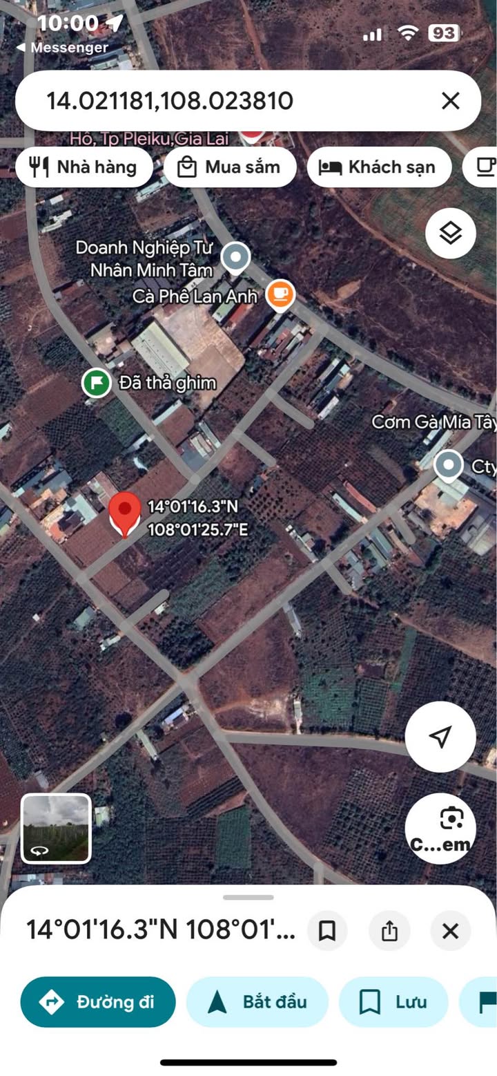 Đất thổ cư hẻm 221 Ngô Quyền, Biển Hồ 155m² giá 500 triệu - Sổ đỏ chính chủ