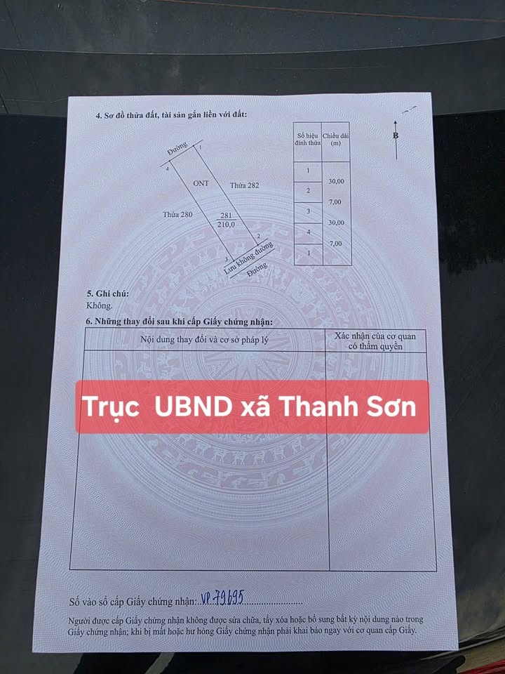 Đất kinh doanh xã Thanh Sơn, Nho Quan 210m² giá 1.8 tỷ - Cơ hội vàng đầu tư!