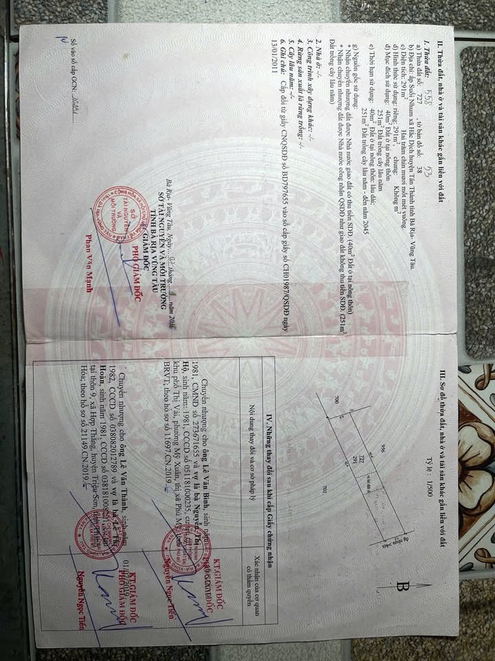 Đất nền Hắc Dịch, Phú Mỹ 294m² giá 1 tỷ - Cơ hội đầu tư tuyệt vời!