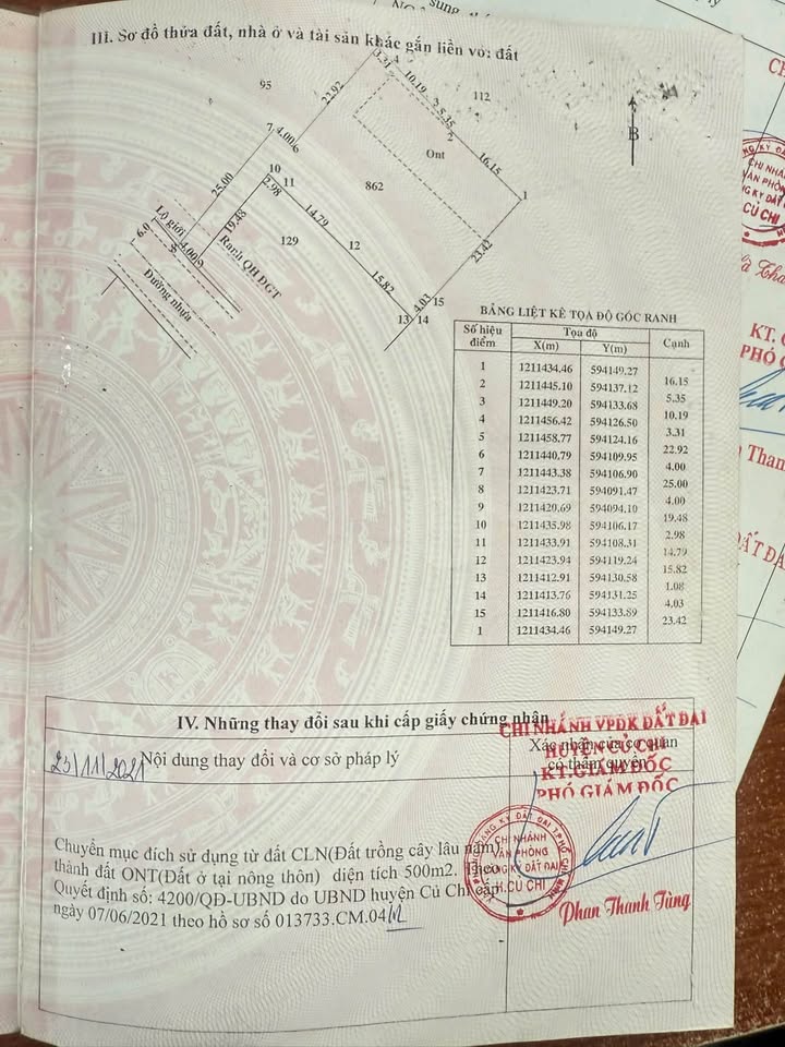 Đất thổ cư 800m² tại Tân Thạnh Đông, Củ Chi - Giá chỉ 6 tỷ