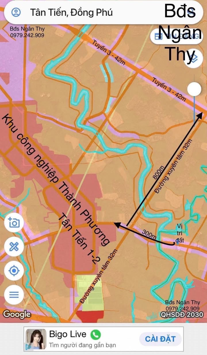 Đất nền Tân Tiến, Bù Đốp 500m² - Gần KCN Tân Tiến, giá thỏa thuận