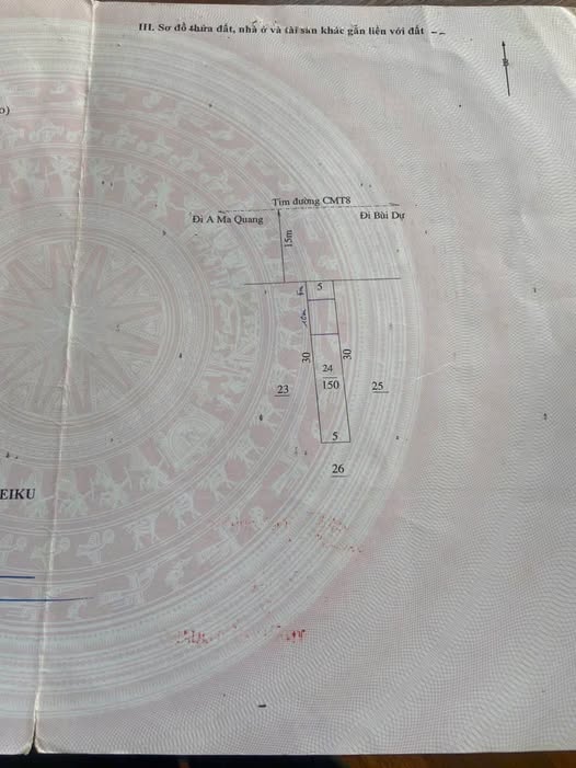 Đất nền đường Cách Mạng Tháng Tám, Pleiku 150m² - Vị trí kinh doanh đắc địa!