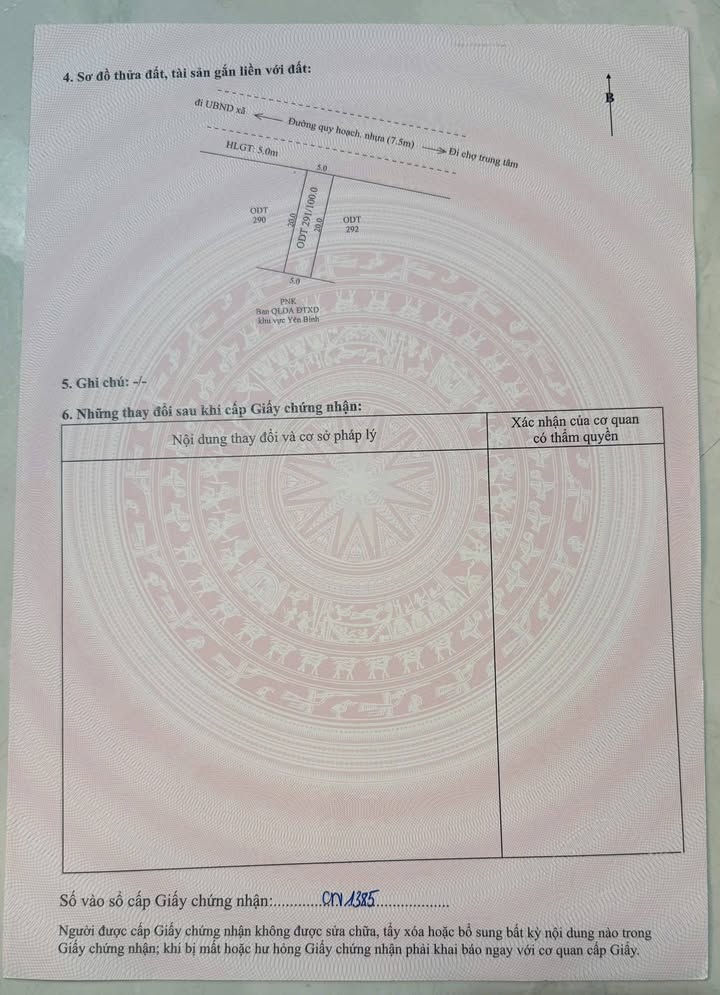 Đất thổ cư 100m² tại Khu Đô Thị Ruby, Yên Bình - Giá tốt, chính chủ bán!