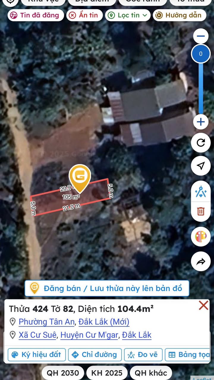 Bán lô đất Mậu Thân, Tân Hòa, 105m² giá 880 triệu - Đầu tư sinh lời ngay!