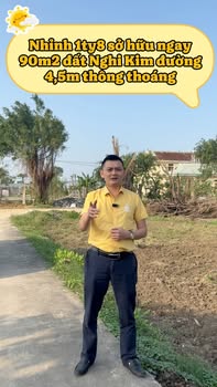 Đất nền xóm 10 Nghi Kim 89.7m² giá 1.8 tỷ - Đường thông ô bàn cờ