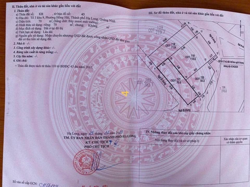 Đất nền Hạ Long 70m² giá 1.7 tỷ - Vị trí đắc địa, đầu tư sinh lời!