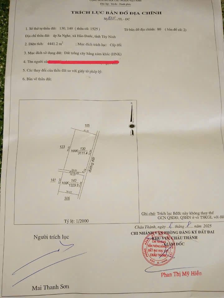 Đất nền Hảo Đước, Châu Thành 2800m² giá 400 triệu - Cơ hội đầu tư tuyệt vời!