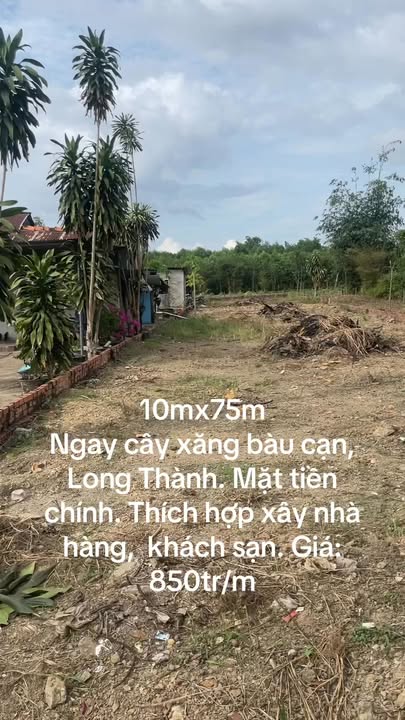 Đất nền Bàu Cạn Long Thành 750m² giá 63.75 tỷ - Mặt tiền kinh doanh lý tưởng!