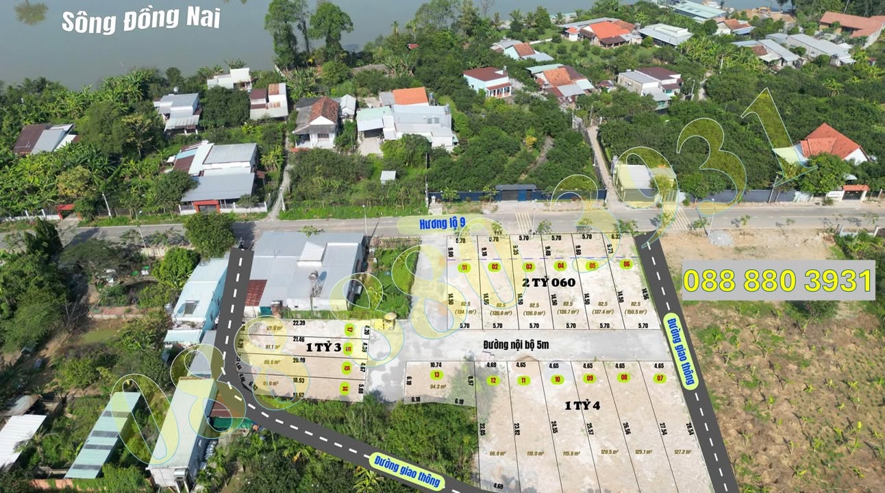 Đất nền ven sông Đồng Nai tại Tân Triều, Biên Hòa - Giá từ 1.3 tỷ, đầu tư an toàn!