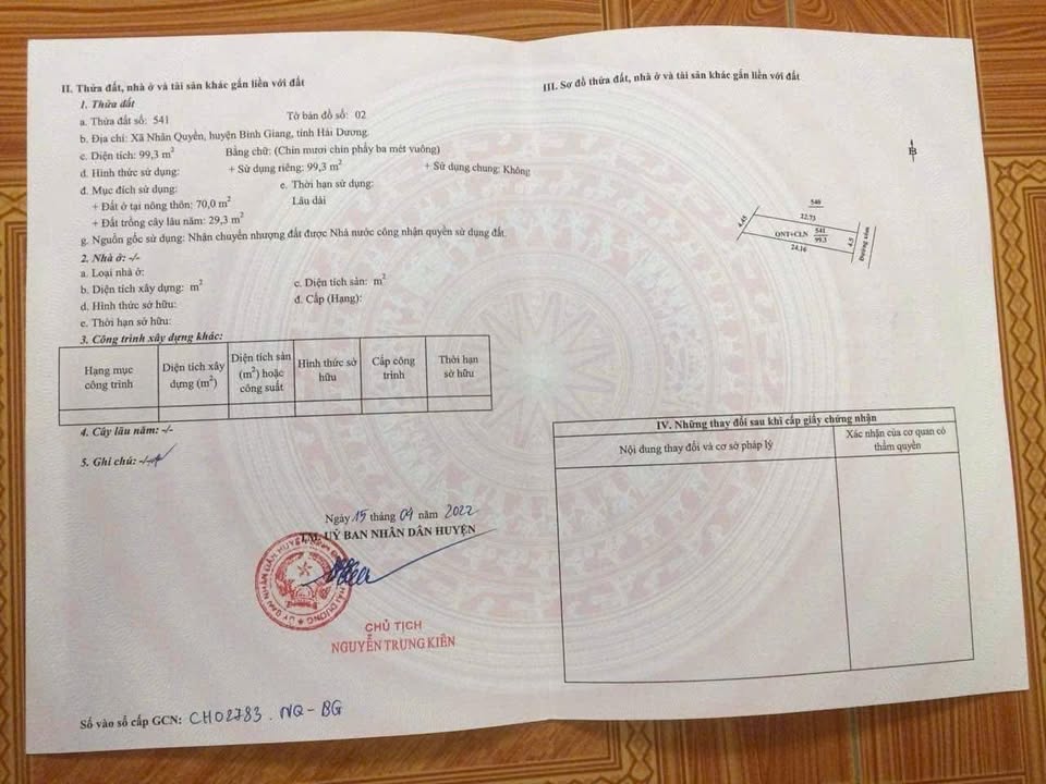 Đất thổ cư Đan Loan 99.3m² giá 1 tỷ - Vị trí vàng gần KCN!