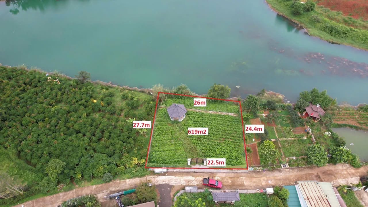 Đất nền Bảo Lộc 619m² giá 1.75 tỷ - Mặt tiền hồ Đambri đẹp mê ly!