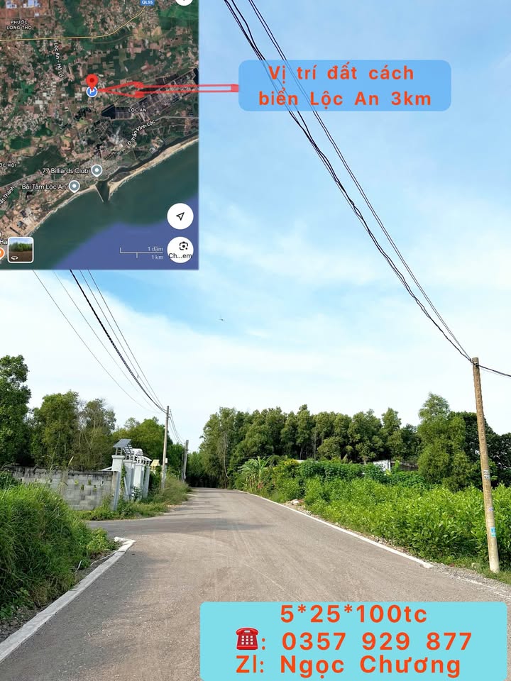 Đất nền Lộc An 100m² giá 790 triệu - Gần biển chỉ 3km!
