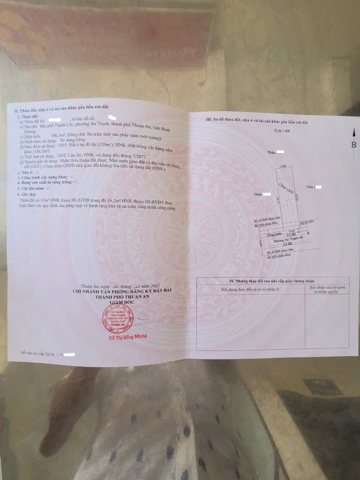 Lô đất mặt tiền đường An Thạnh 08, Thuận An 306,5m² giá 8,5 tỷ - Đầu tư sinh lời hấp dẫn!