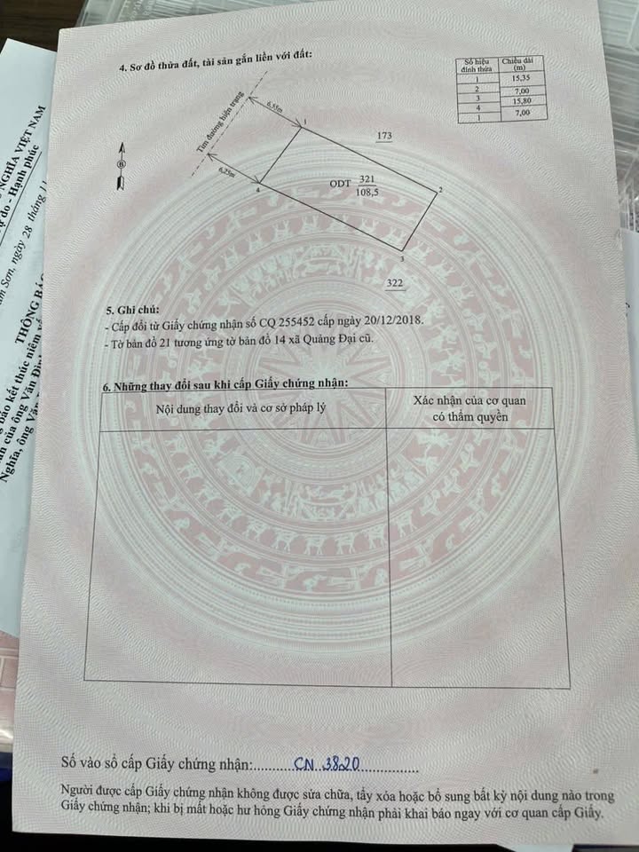 Đất nền chính chủ Nam Sầm Sơn 108m² - Gần biển, giá 1.1 tỷ