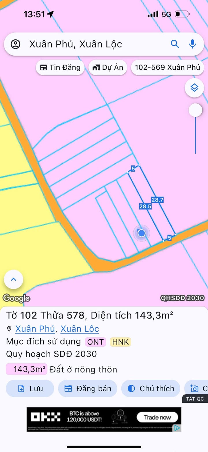 Đất nền Xuân Phú 140m² giá 399 triệu - Đầu tư sinh lời ngay!