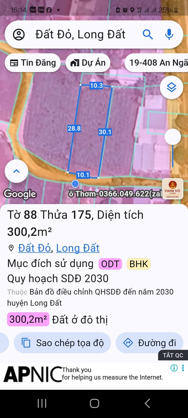 Đất nền xã Đất Đỏ, Bà Rịa - Vũng Tàu 300m² giá 2 tỷ - Cơ hội đầu tư tiềm năng!