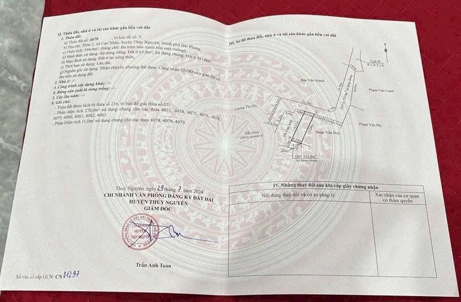 Đất nền Lê Ích Mộc Thủy Nguyên 63m² giá chỉ 600 triệu - Cơ hội đầu tư tuyệt vời!