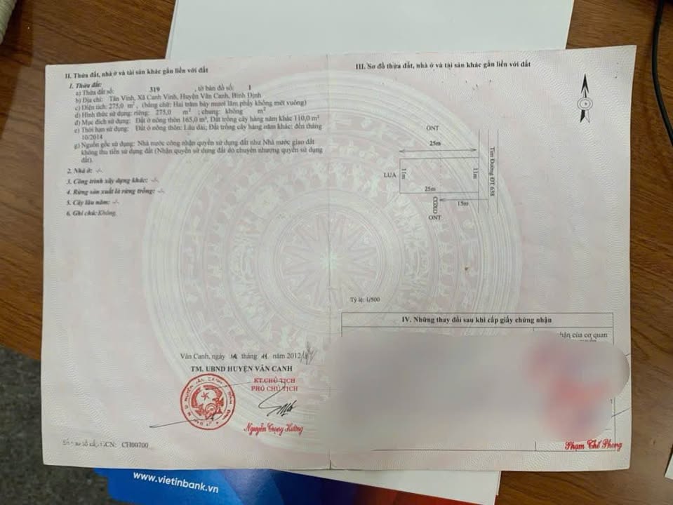 Nhà mặt tiền Quốc Lộ 19C, xã Canh Vinh, 275m² chỉ 2.35 tỷ - Đầu tư sinh lời ngay!