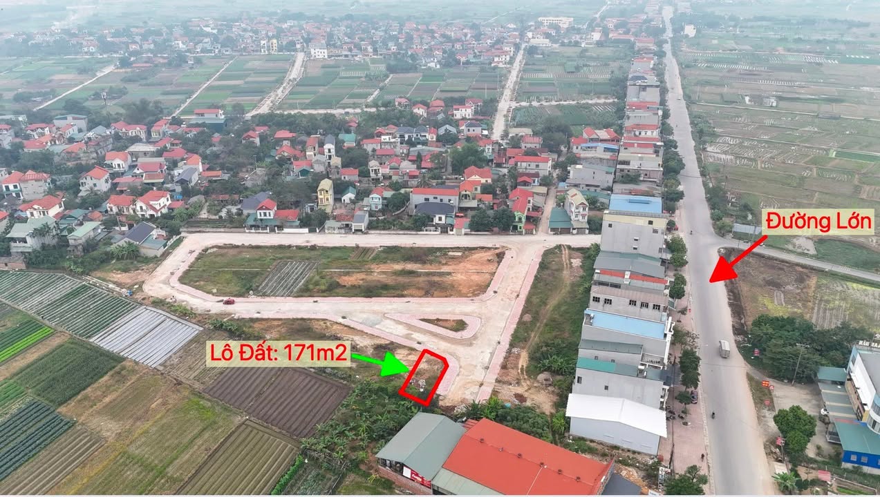 Đất đấu giá nhà nước tại Vân Hội 171m² - Lô góc 2 mặt thoáng, giá chỉ 3,8 tỷ!