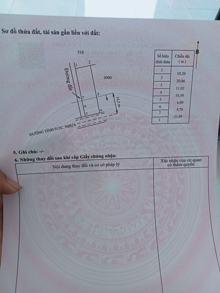 Đất mặt tiền TL 912C tại ấp Ô Răng, Vĩnh Long 325m² giá 950 triệu - Đầu tư sinh lời ngay!