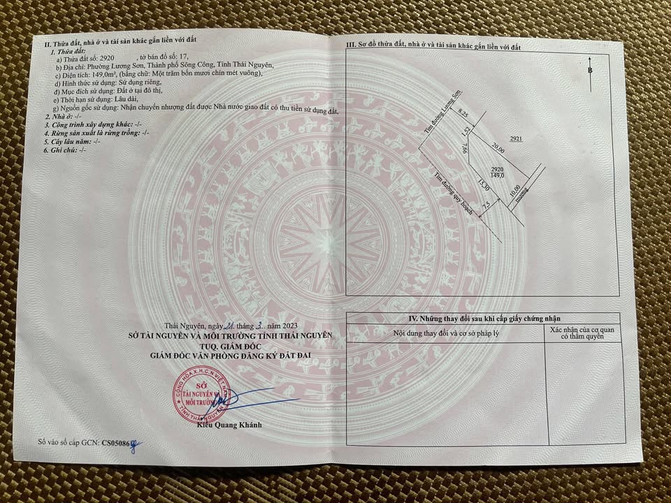 Đất mặt tiền đường Lương Sơn, Bách Quang, 149m² giá chỉ 2.3 tỷ - Đầu tư sinh lời!