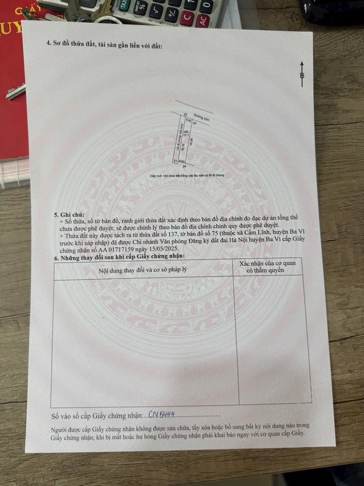 Đất nền Cẩm Lĩnh, Ba Vì 217m² giá tốt - Cơ hội đầu tư hiếm có!