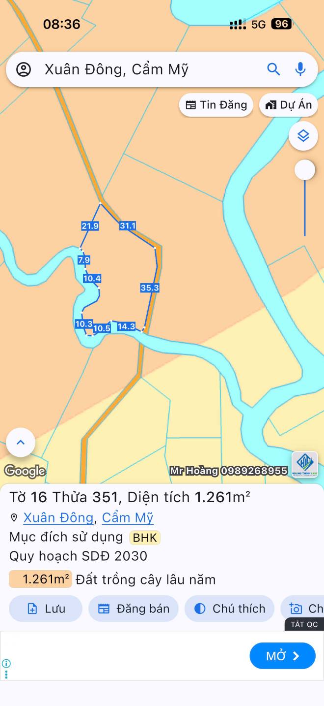 Đất nền Xuân Đông, Cẩm Mỹ, Đồng Nai 1261m² - Giá chỉ 400 triệu - Cơ hội đầu tư tuyệt vời!