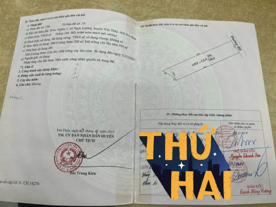 Đất nền Yên Trị Phú Thọ 780m² giá 1 tỷ - Cơ hội đầu tư tuyệt vời!