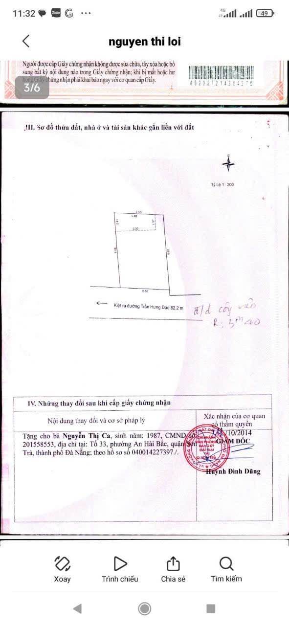 Lô đất kiệt ô tô Trần Hưng Đạo, Sơn Trà, 62m² giá 5.2 tỷ - Cơ hội đầu tư tuyệt vời!