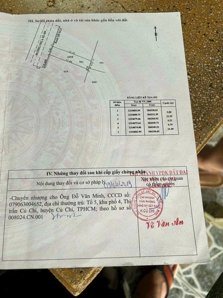 Đất nền ấp 4, xã Phước Vĩnh An, Củ Chi 110m² giá 2 tỷ - Đầu tư sinh lời ngay!