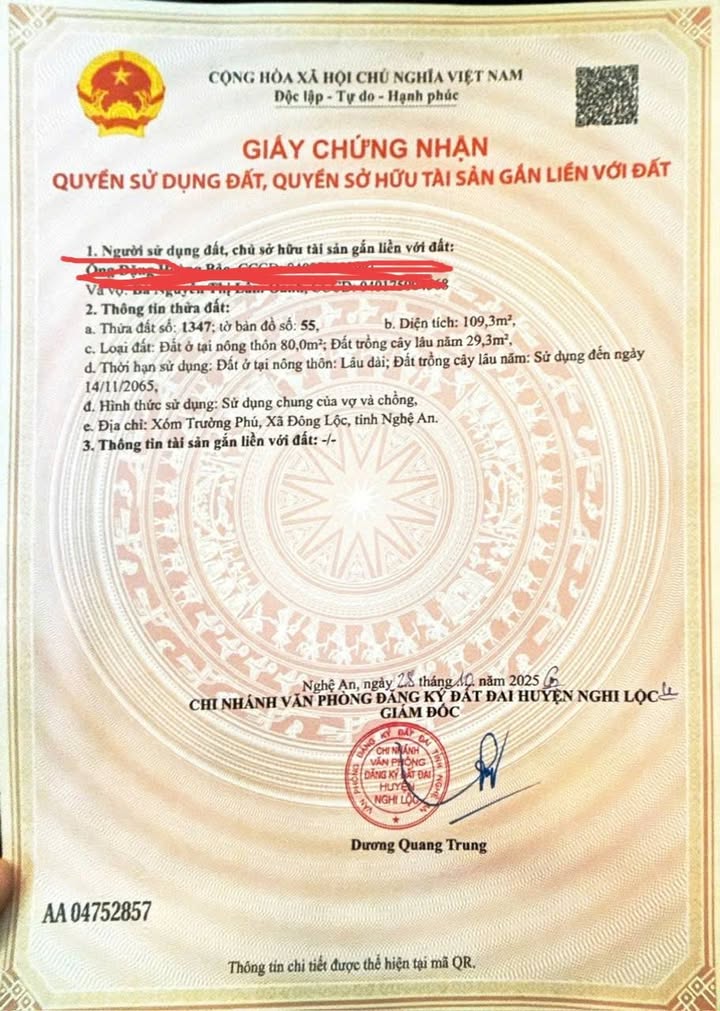 Đất nền Nghi Phong, Nghệ An 109m² giá 1 tỷ - Đầu tư sinh lời tiềm năng!